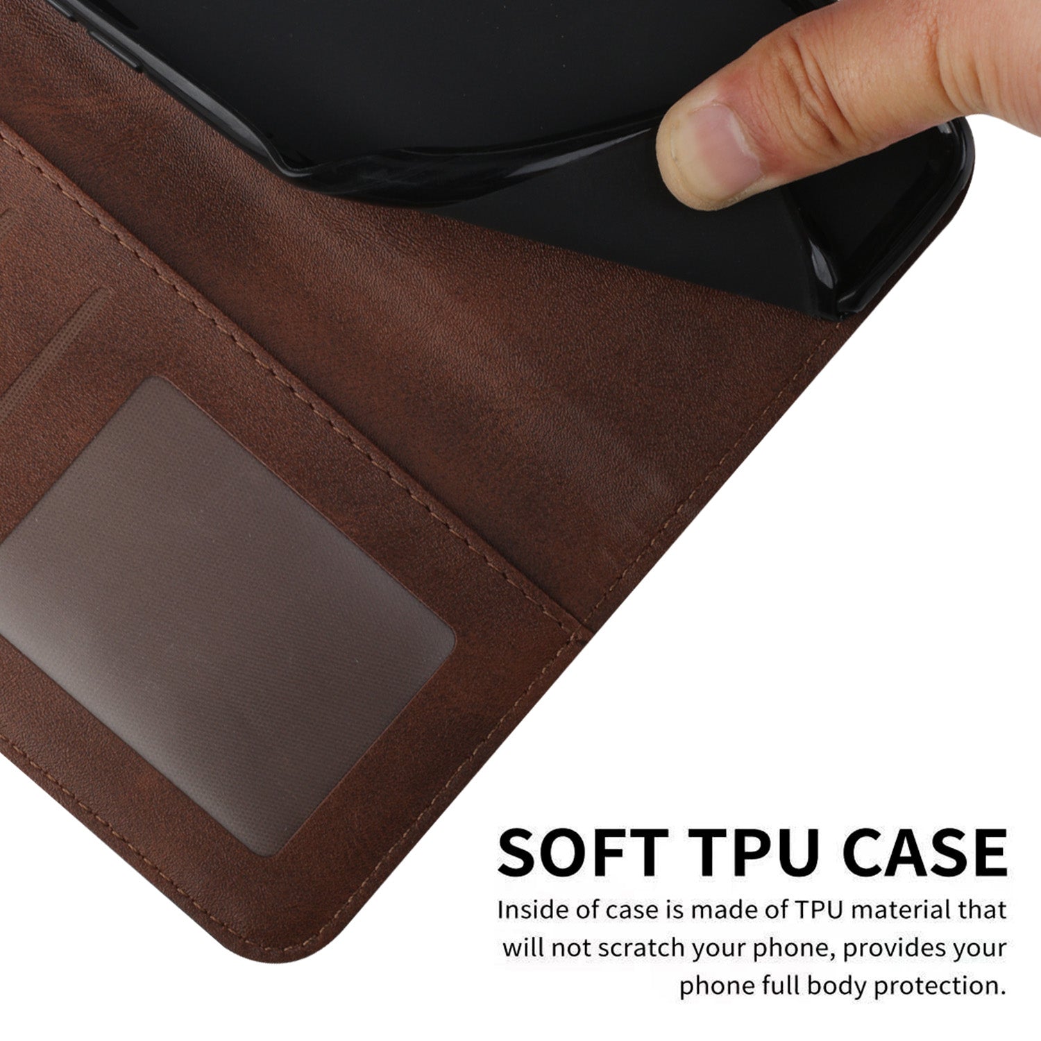 For Oppo Reno11 F 5G / F25 Pro 5G Case PU Leather Calf Texture Phone Cover with 3 Card Holder For Oppo Reno11 F 5G / F25 Pro 5G Case PU Leather Calf Texture Phone Cover with 3 Card Holder